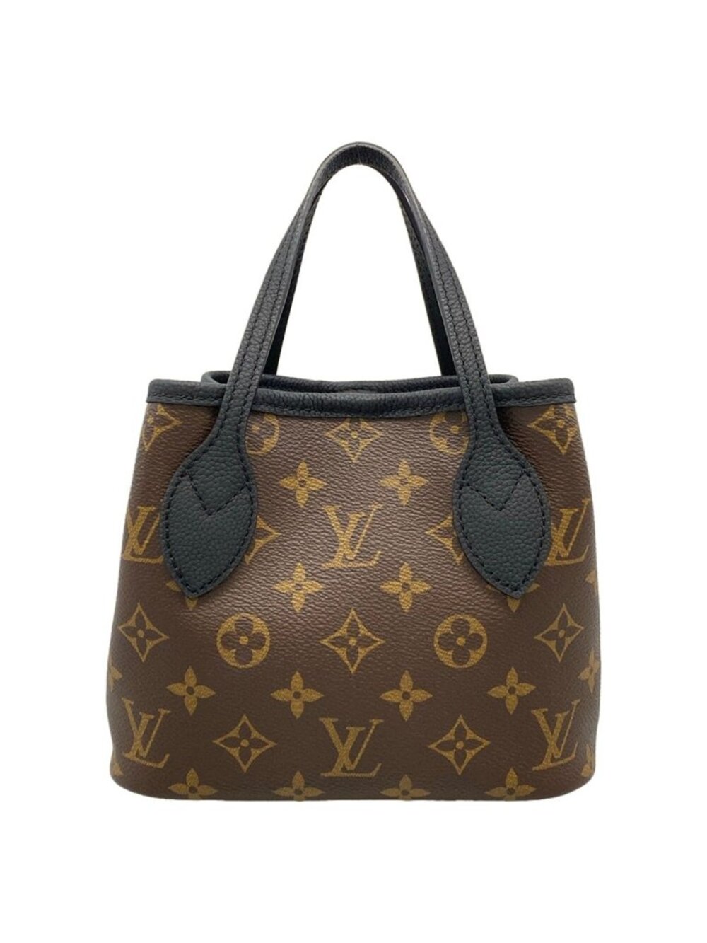 Louis Vuitton Tote Bag Monogram Neverfull Inside Out BB Black Leather Cowhide